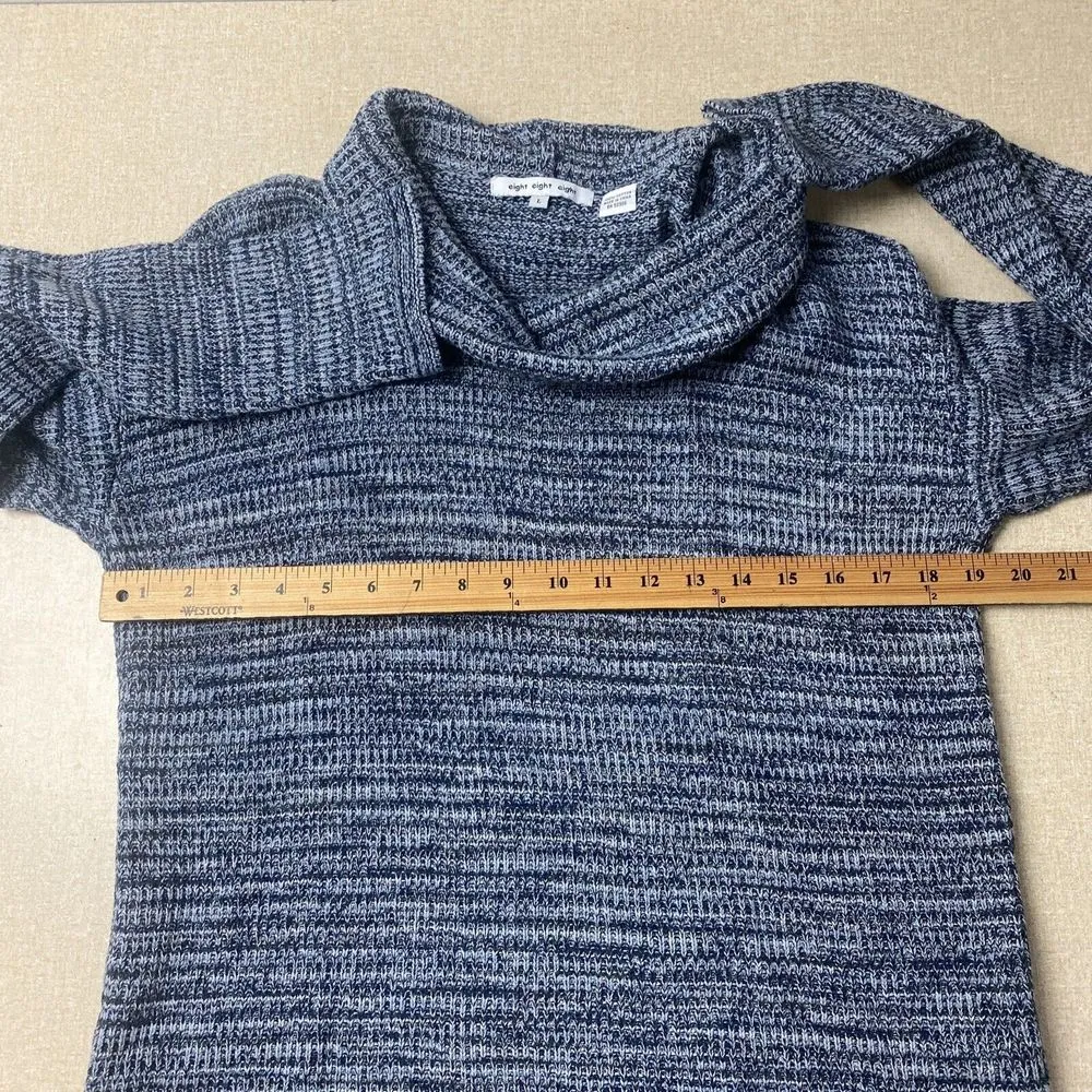 Eight Eight Eight Woman’s Sz Large Cowl Neck Tunic Length Sweater - Image 7