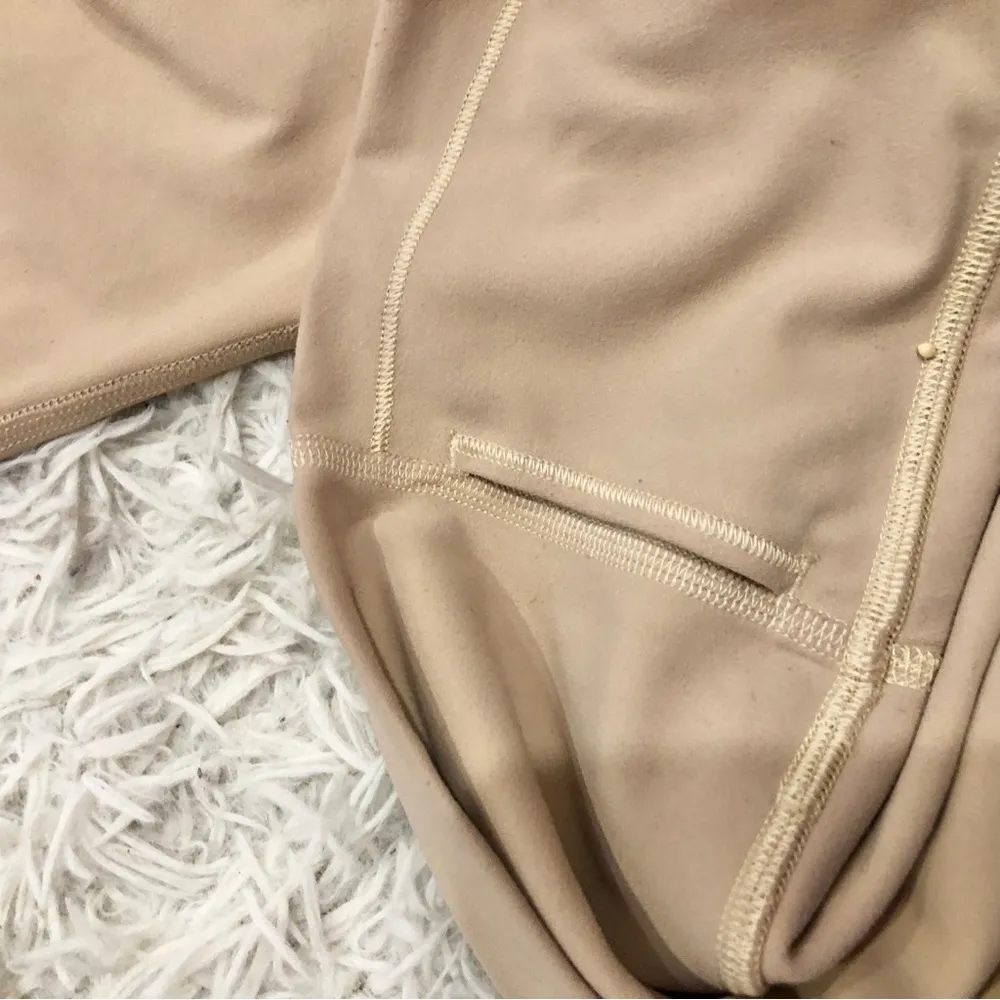 Lululemon ALIGN High Rise CROP‎ 17” PROSECCO Tan Size 10 - Image 5