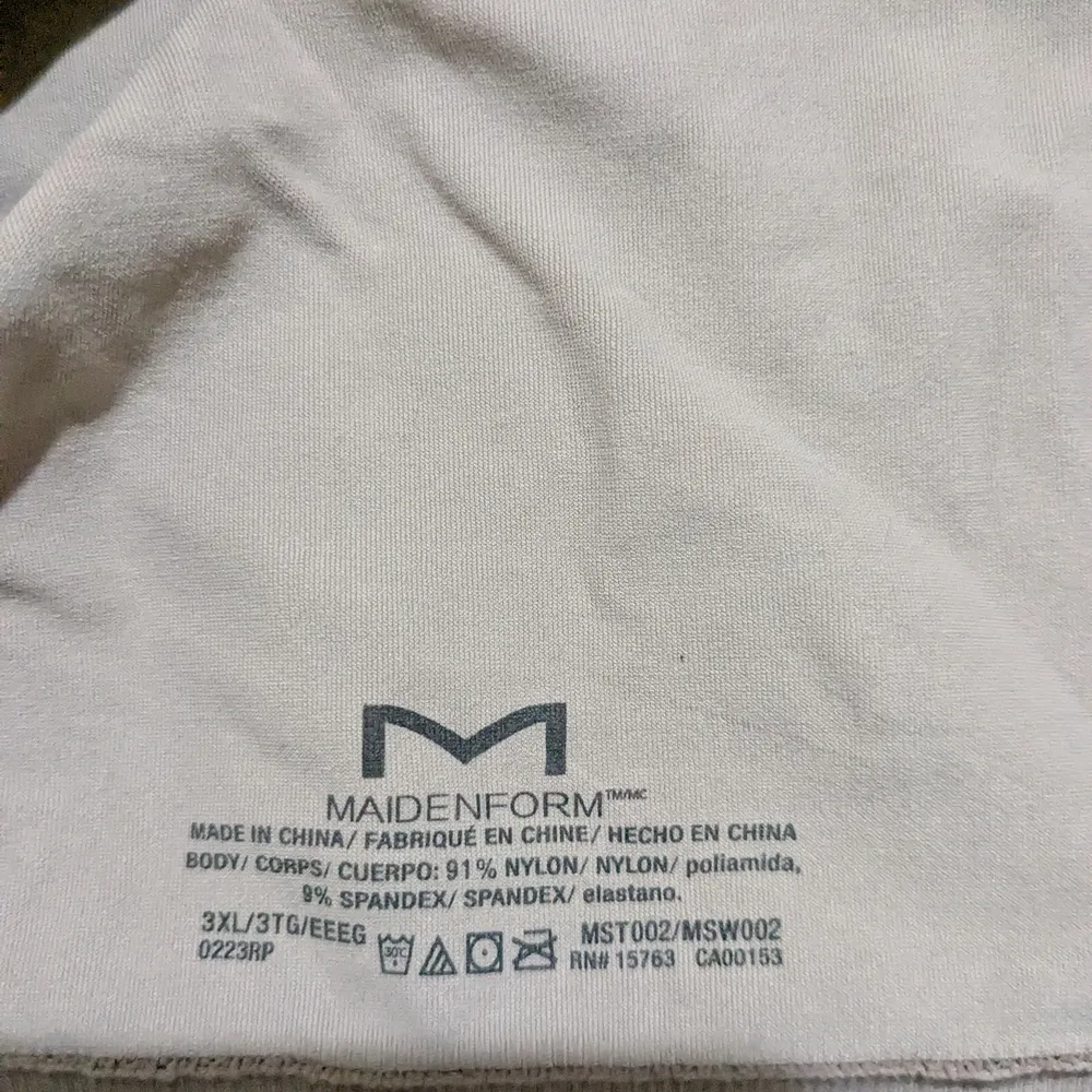 Maidenform Tan Fitted Crop Camisole Top NWT 3X - Image 3