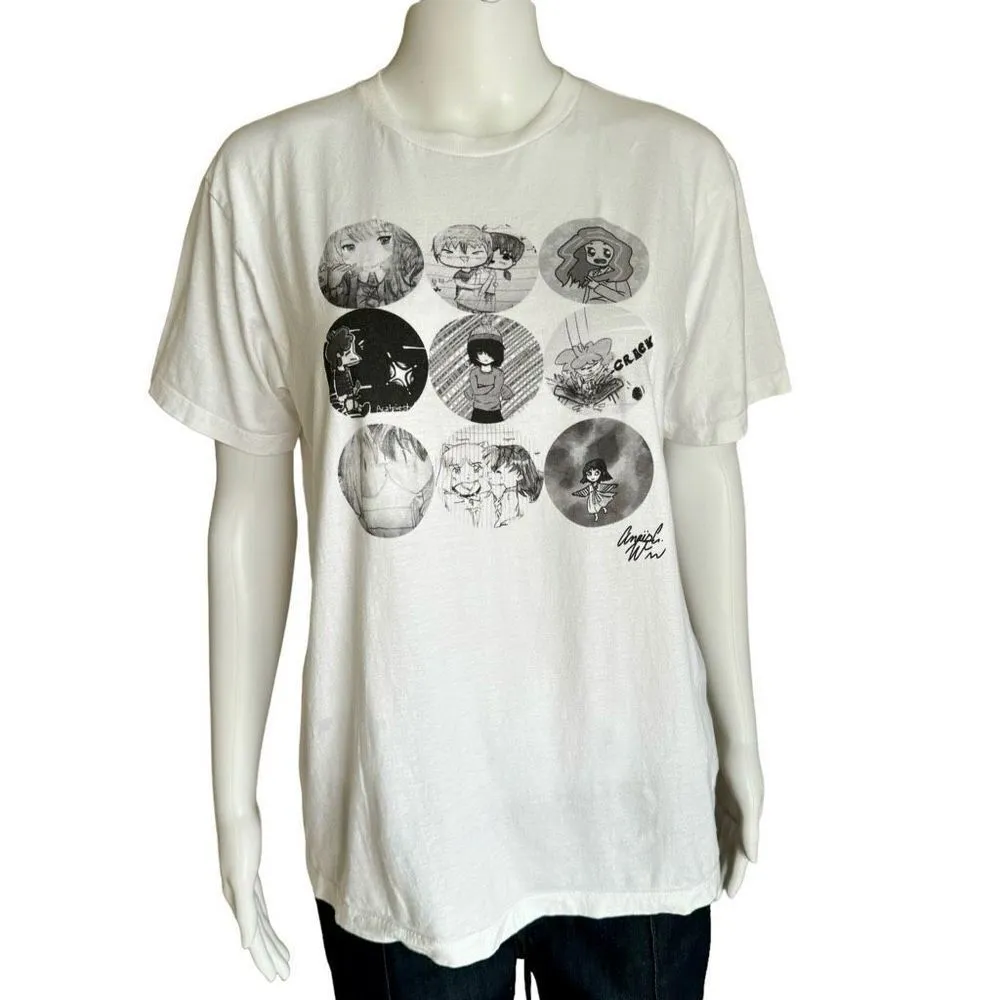 Japanese Harajuku Anime White 100% Cotton Oversized T - Image 2