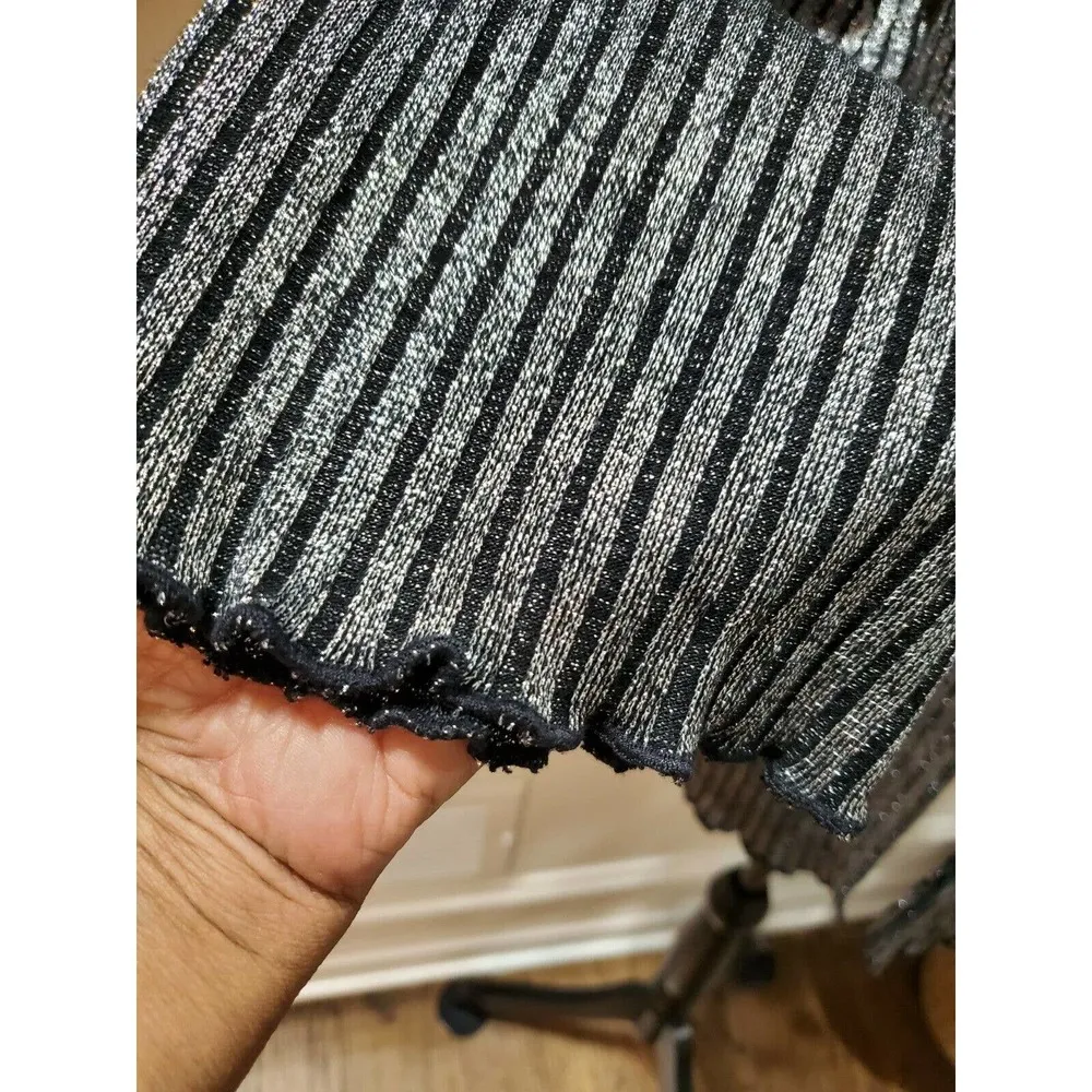 European Club Womens Gray Cotton Long Sleeve Open Front Cardigan Sweater Size 2X - Image 6