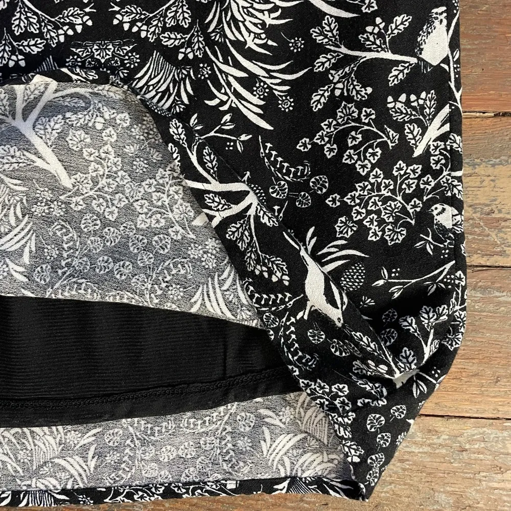 Old Navy Woodland Animals Print Dress, Black Forest Half Sleeve - Sz L 💚🎀 - Image 8