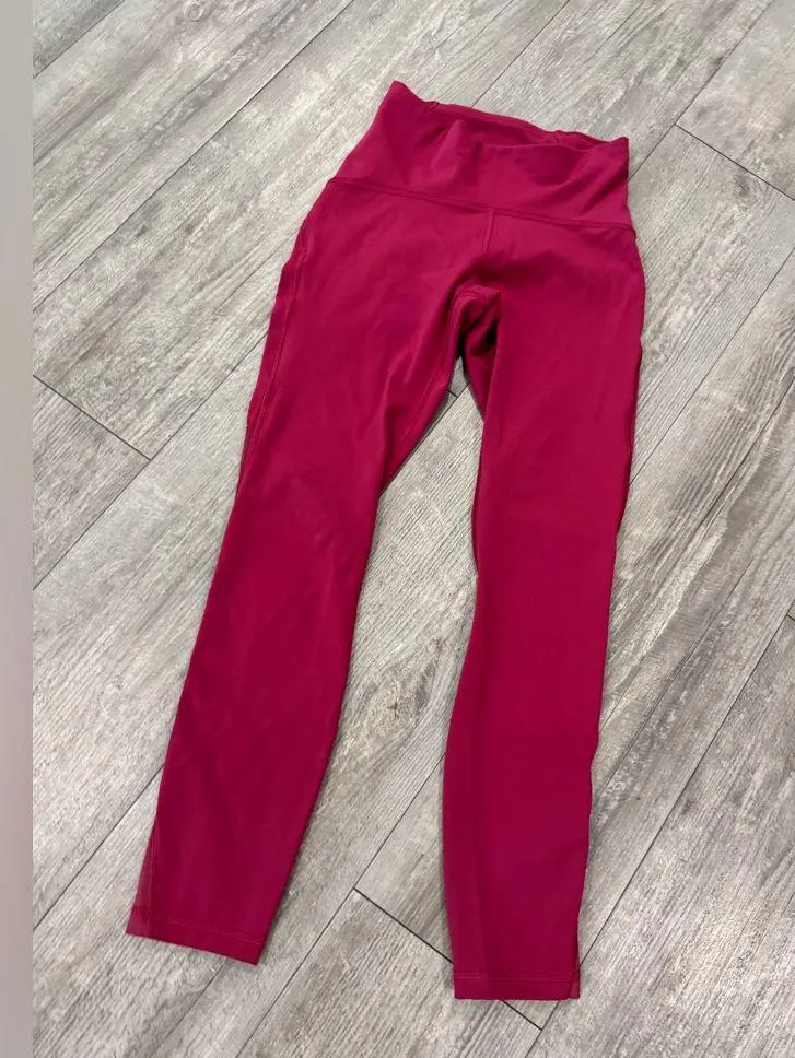 Lululemon Athletica Burgundy Leggings - Image 7