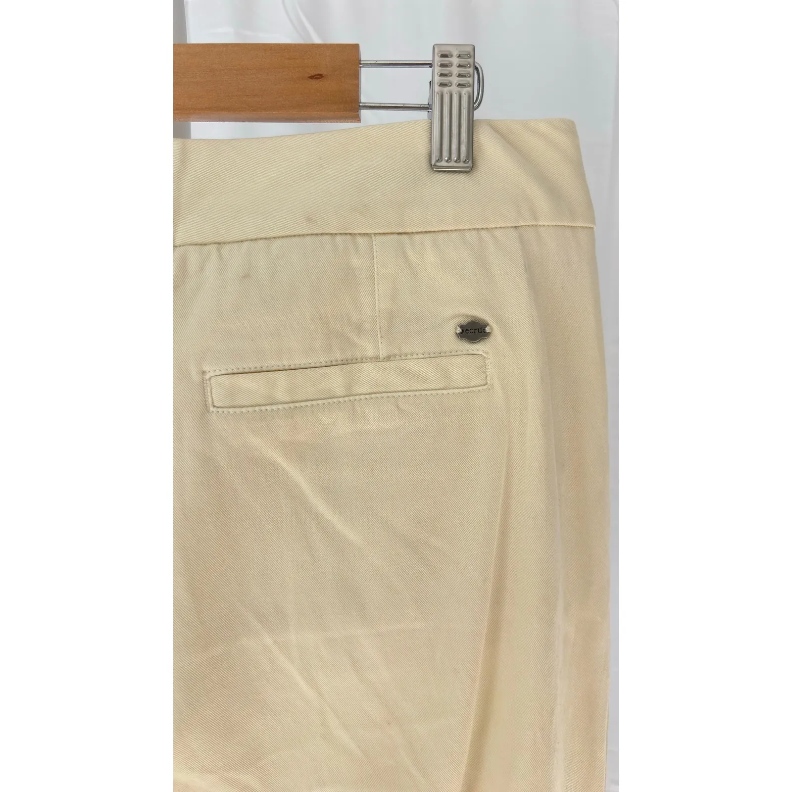NWT ECRU Women's‎ Cream Wide Leg Button Fly Dress Pants Trousers - Image 9