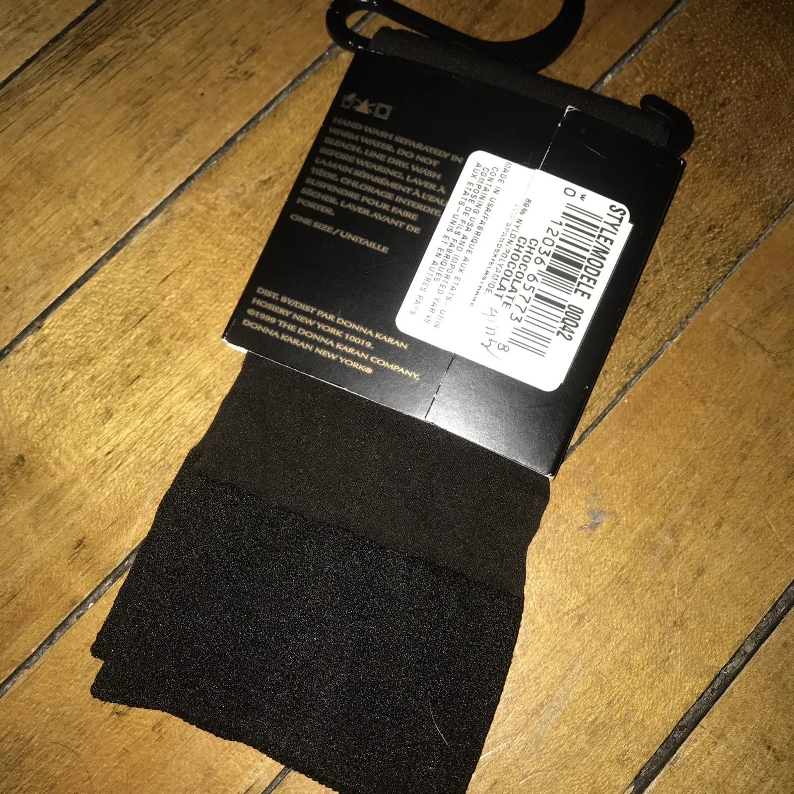 Donna Karan New York Knee High Matte Suede Chocolate Socks NWT - Image 4