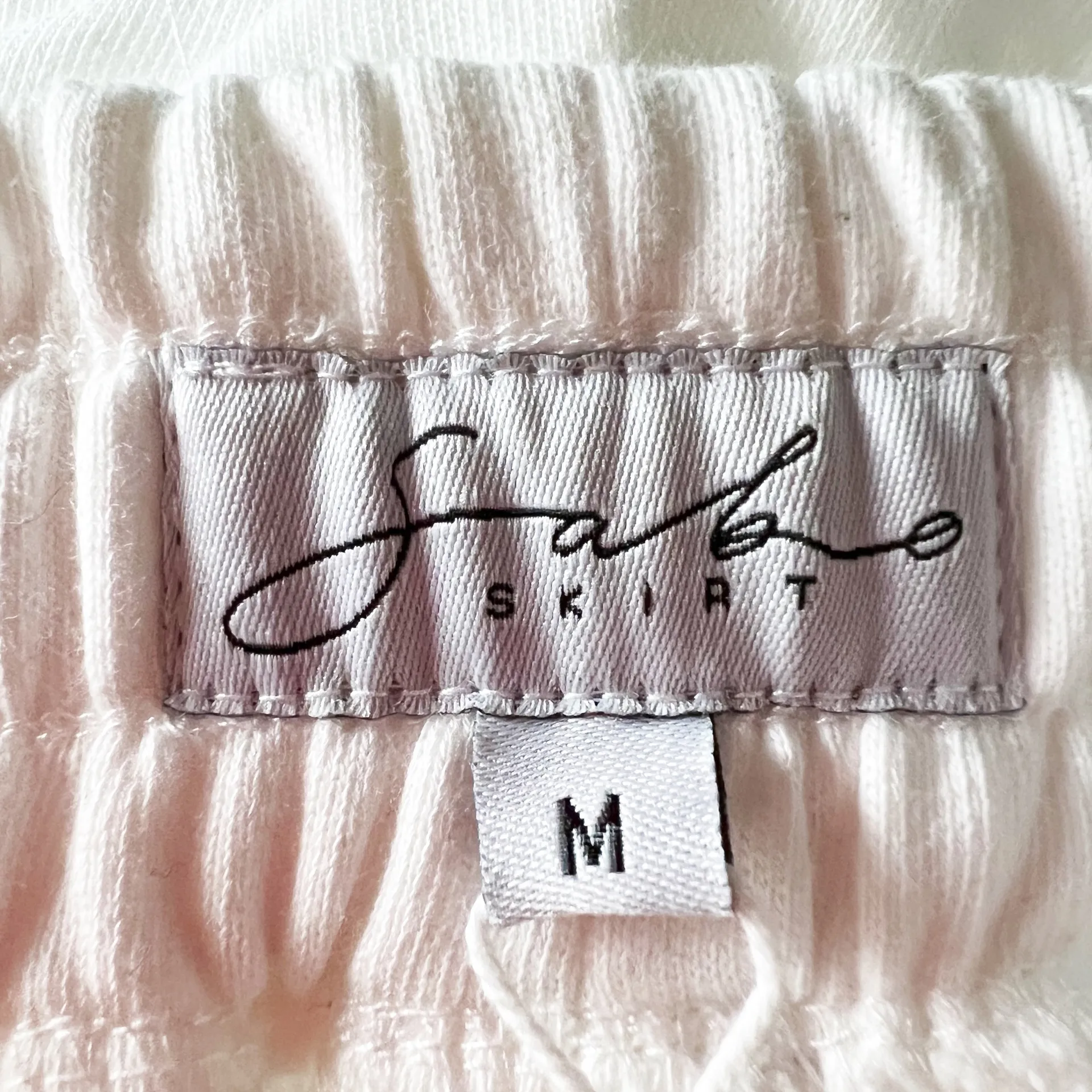 NEW Sabo Skirt Crescent Shorts Cotton High Rise Pull On Tennis Leisure White M - Image 2