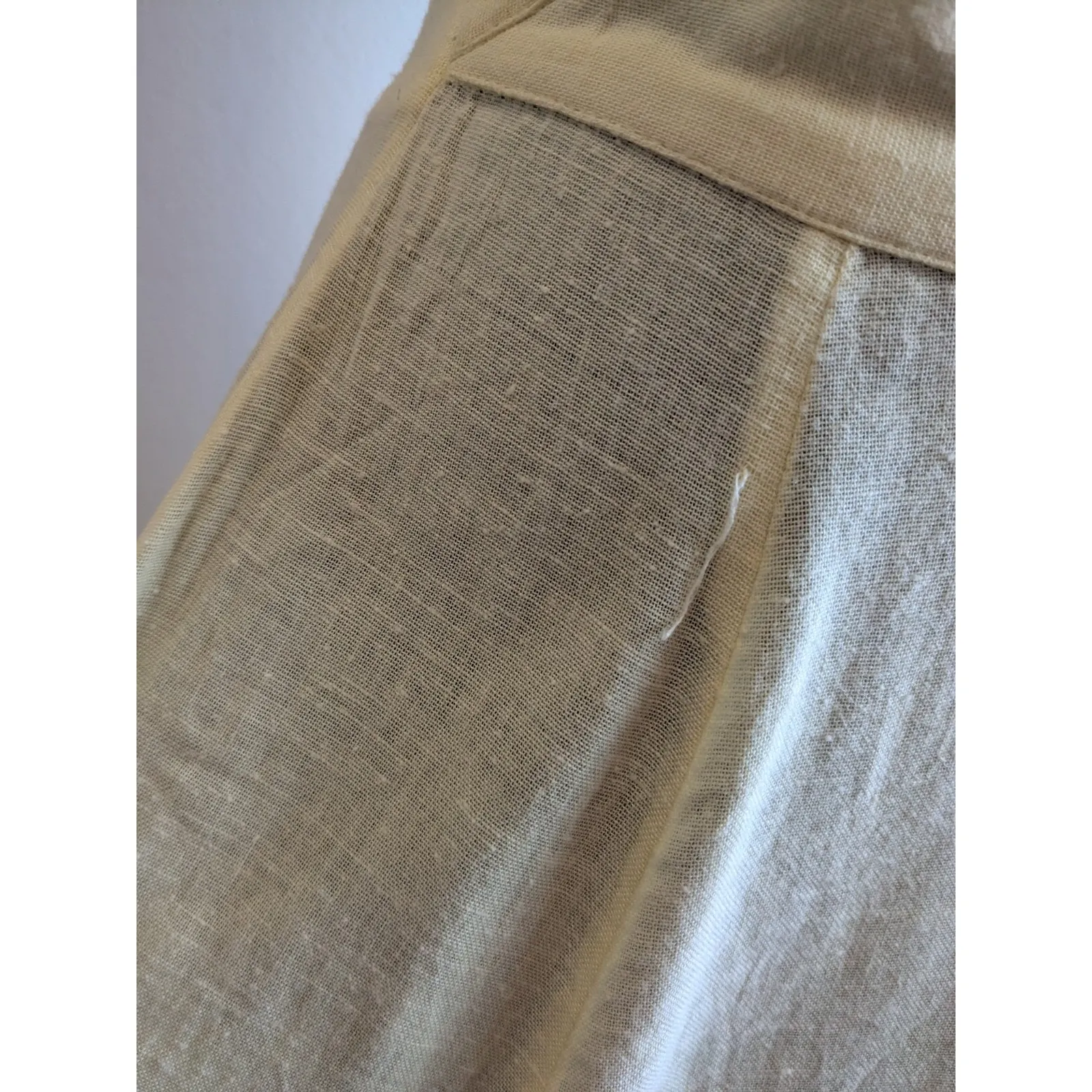 FREE PEOPLE The Getaway Midi Maxi Dress Smocked Cut Out Cotton Yellow Size XS - Image 7