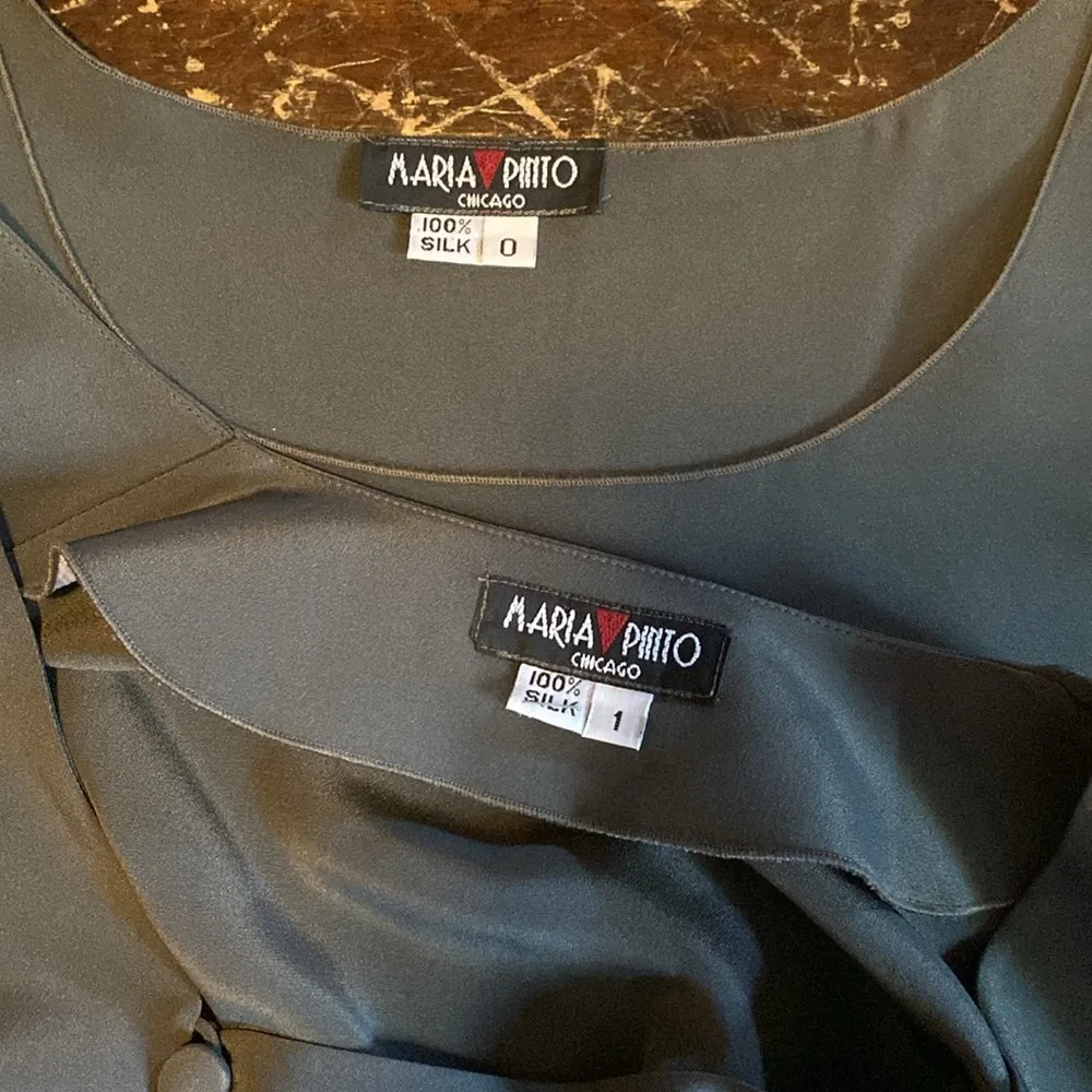 Maria Pinto Silk Dress & Jacket Green - Image 10