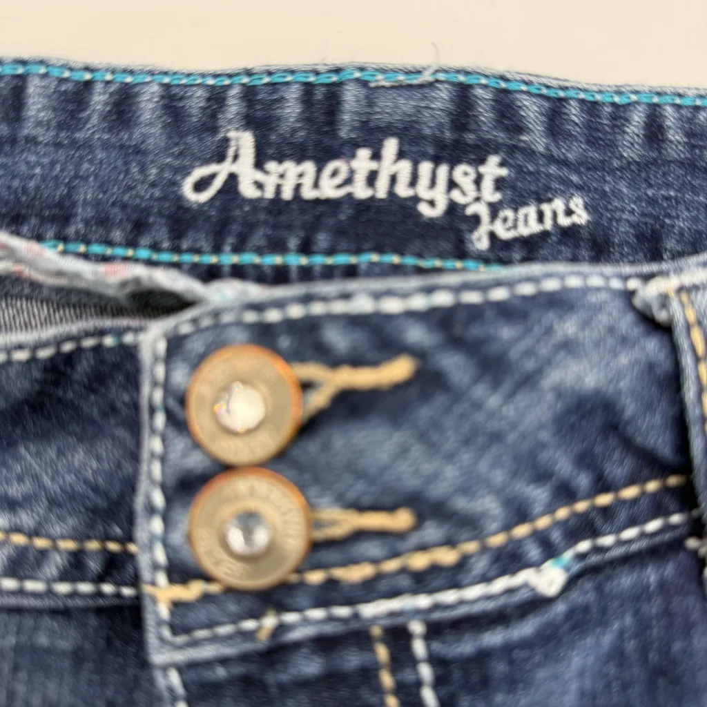 Amethyst Jeans Indigo Denim Shorts Size 3 - Image 4