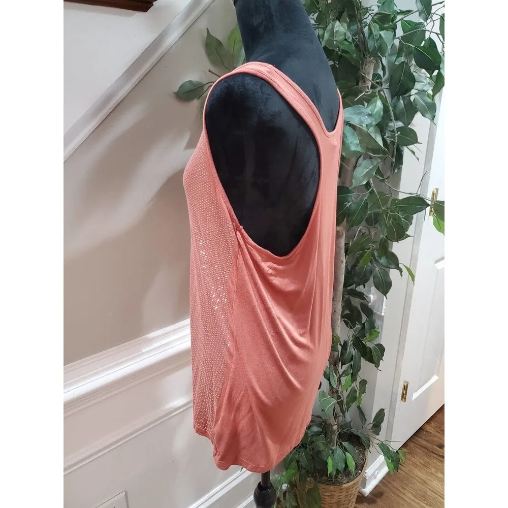 Jeans By Buffalo Pink Rayon Scoop Neck Sleeveless Dressy TankTop Blouse Size L/G - Image 5