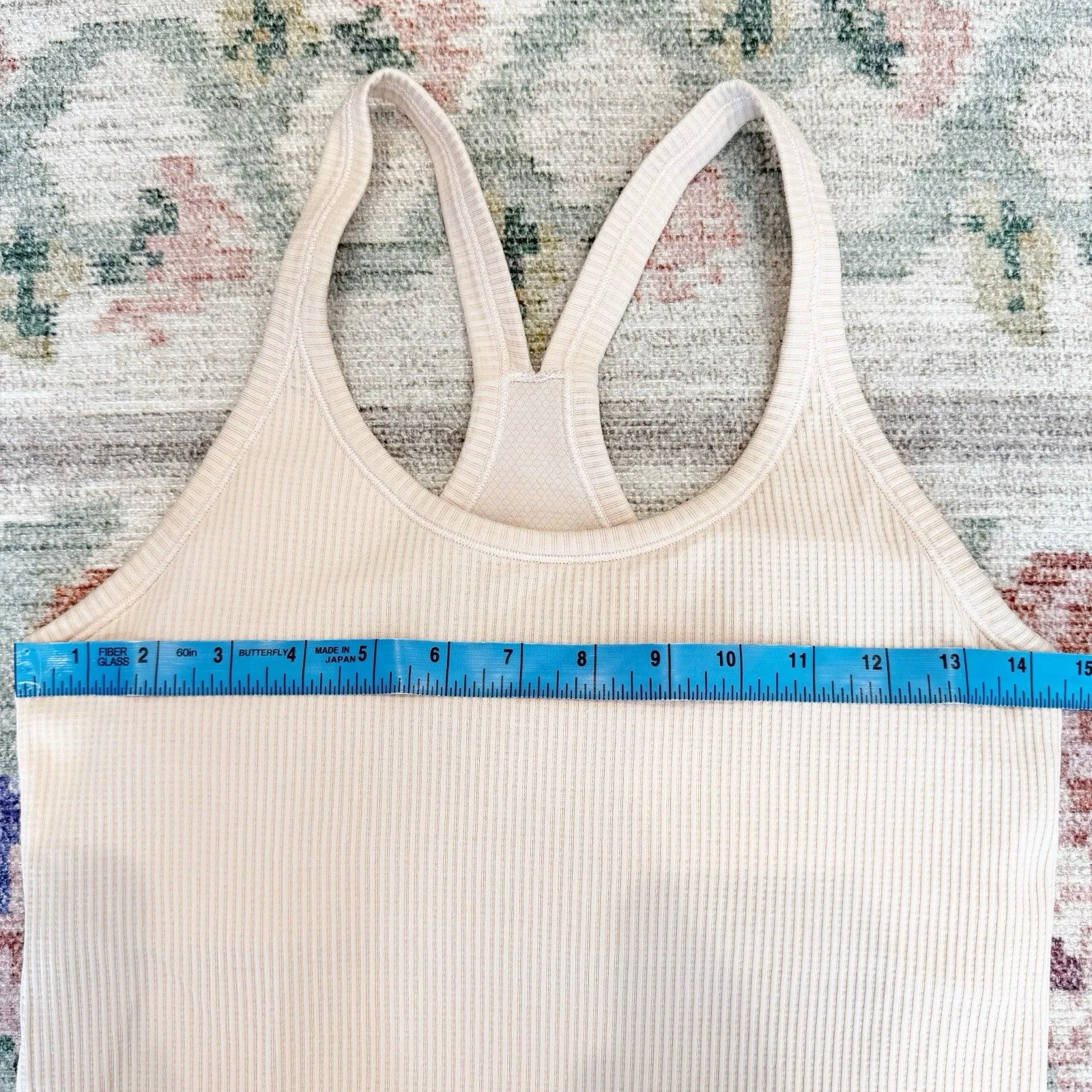 Lululemon Ebb To Street Tank Top Size 8 Ribbed Athletic Sports Run Athleisure - Image 6