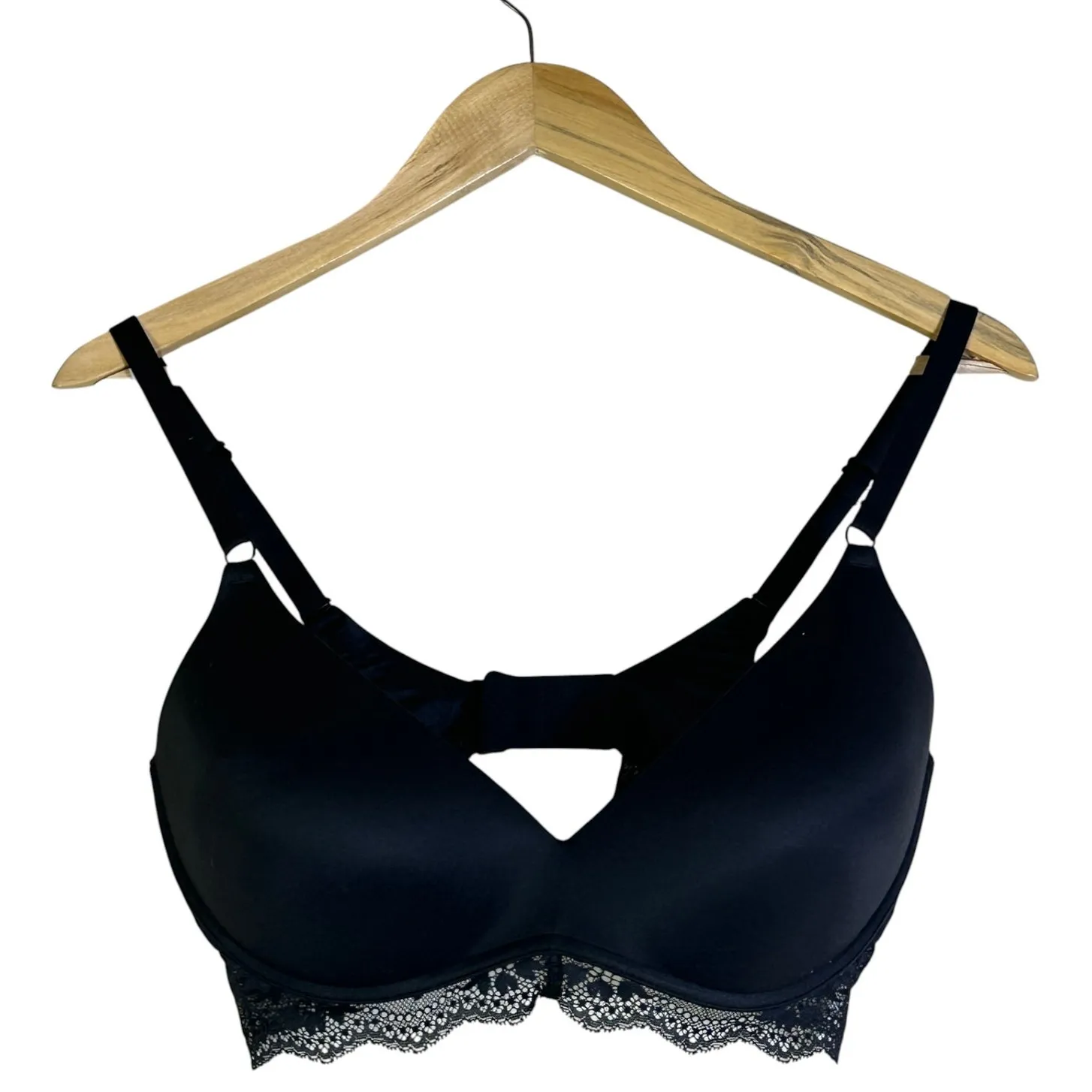 Maidenform Your Lift Wireless Bra Womens 36D Black Lace Trim Padded Size undefined - Image 5