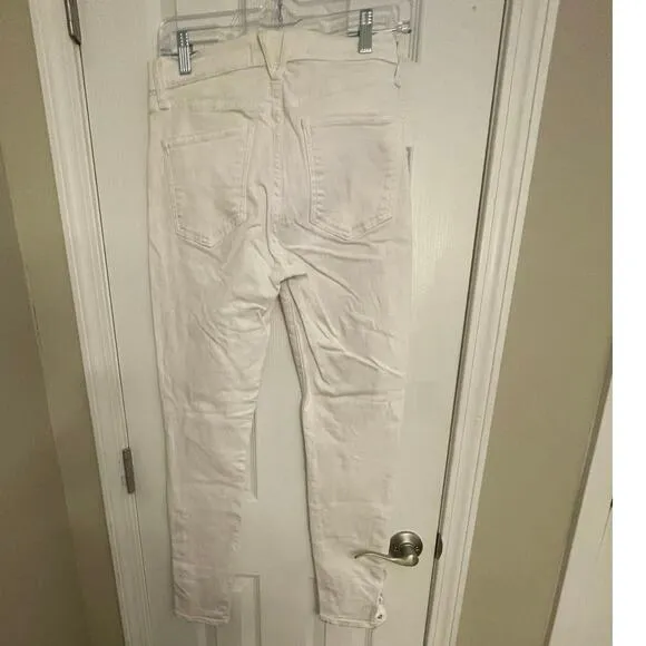 Veronica Beard Women's White Skinny High Rise Jeans, A66 - Image 2