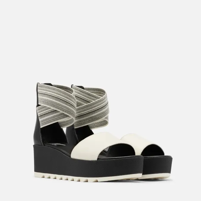 Sorel Women's Cameron Platform Wedge Strap Sandal Black size 9.5 - Image 2