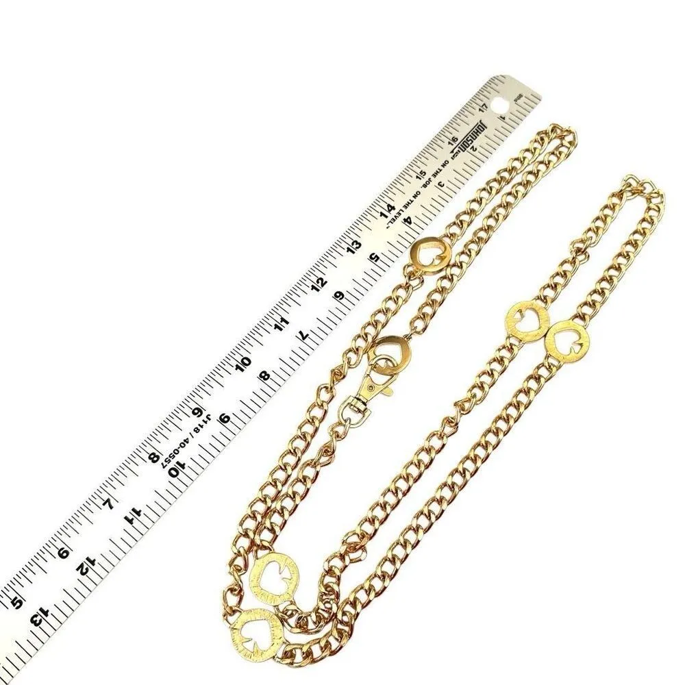 Gold tone spade hip belt - Image 7