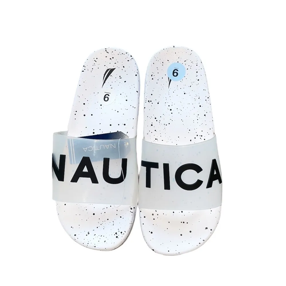 NWT NAUTICA Spell Out Logo Summer slide Sandal - Image 2