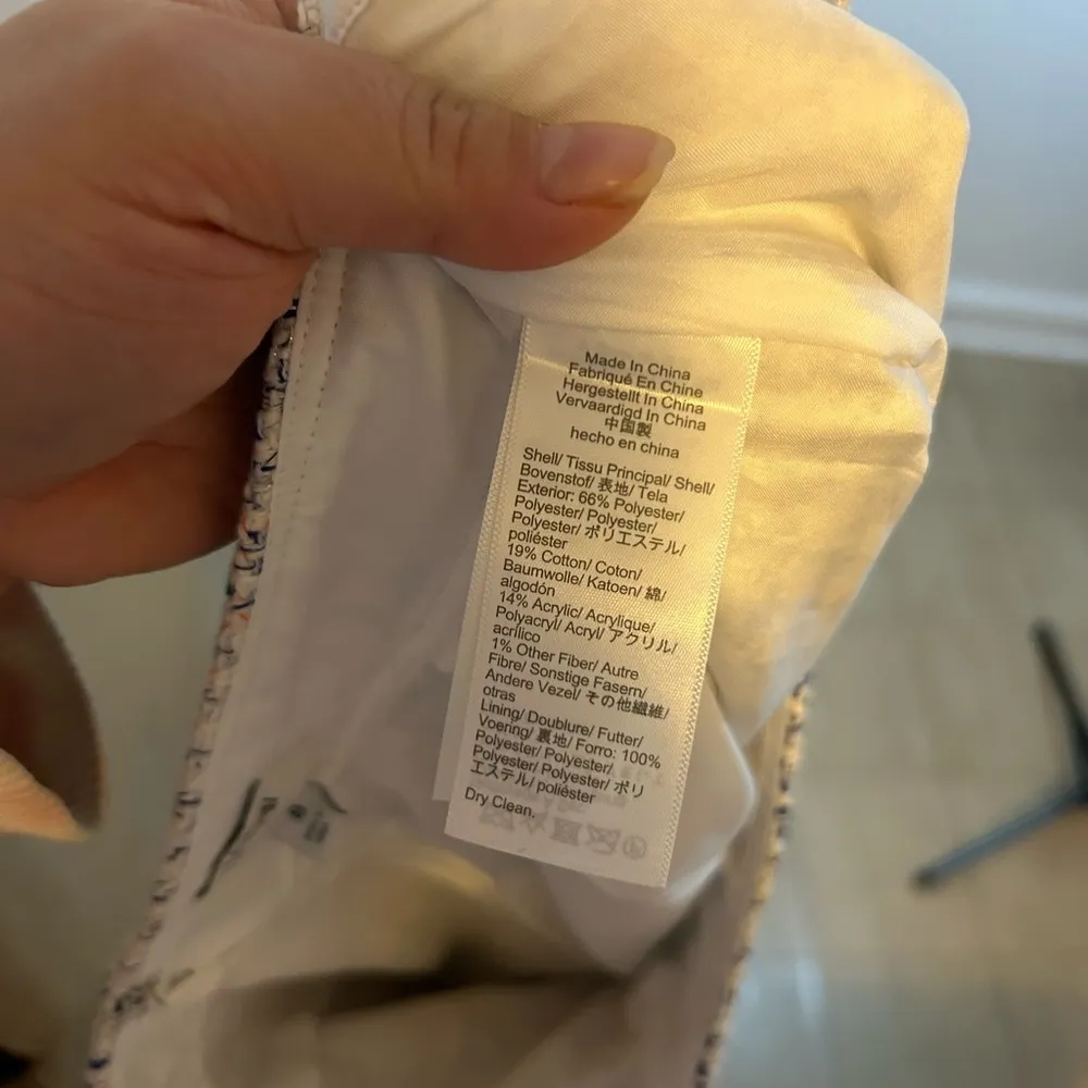 J.Crew  BLUE IVORY TWEED SKIRT - Image 5