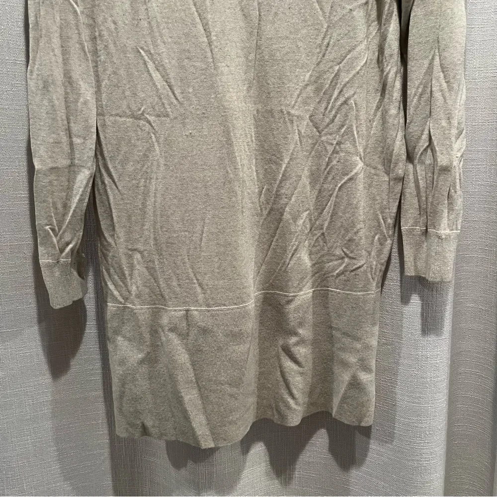 J. Crew Sweater Tan Wool Blend Tunic Knit Sz XL GUC Fall Perfection (Factory) - Image 5