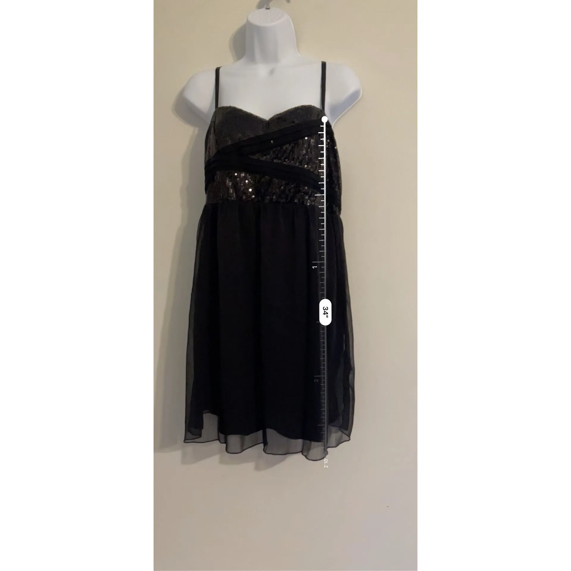 Women’s Black American Rag Sequined Mini Dress/Top - Image 4