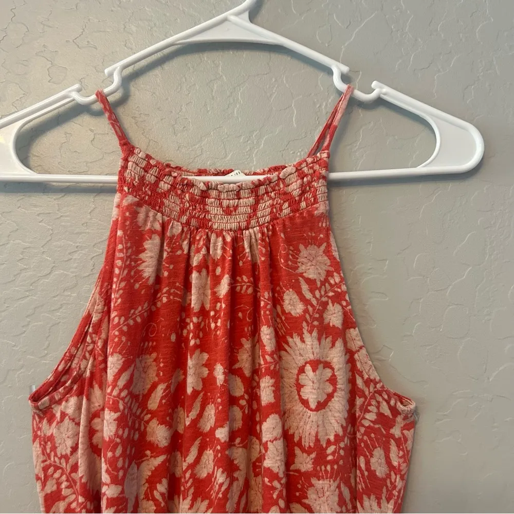Lucky Brand orange floral print sundress size XS - Image 15
