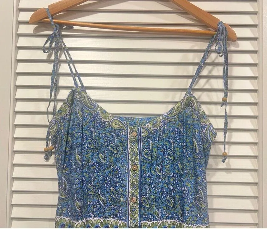 Veronica Beard Windansea Paisley Maxi Dress Blue Electric Multi Size XS NWT - Image 5