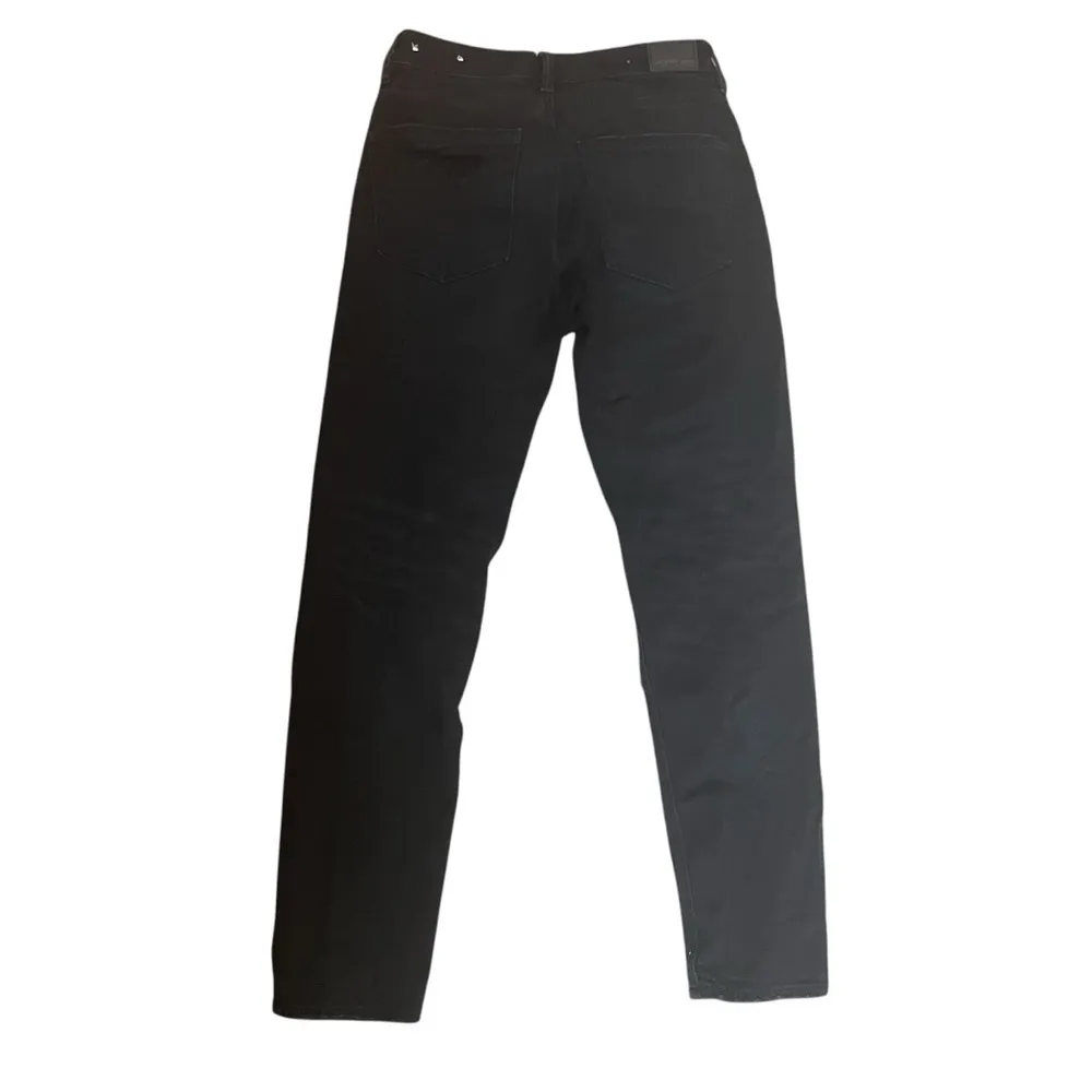 American Eagle Womens Jeans Size 4 Black Denim Mom Strigid High Rise Distressed - Image 4