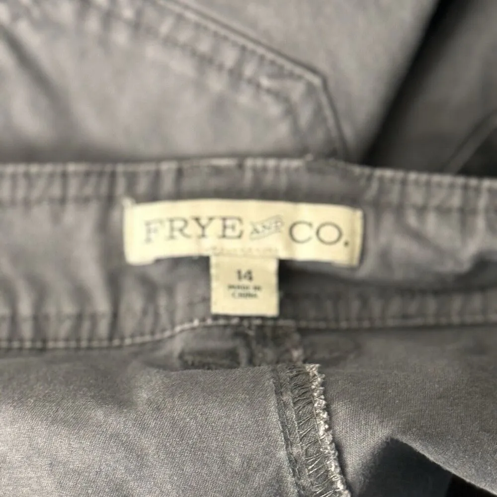 Frye & Co Pants Womens 14 Gray Khaki Straight Streetwear Everyday Casual Neutral - Image 6