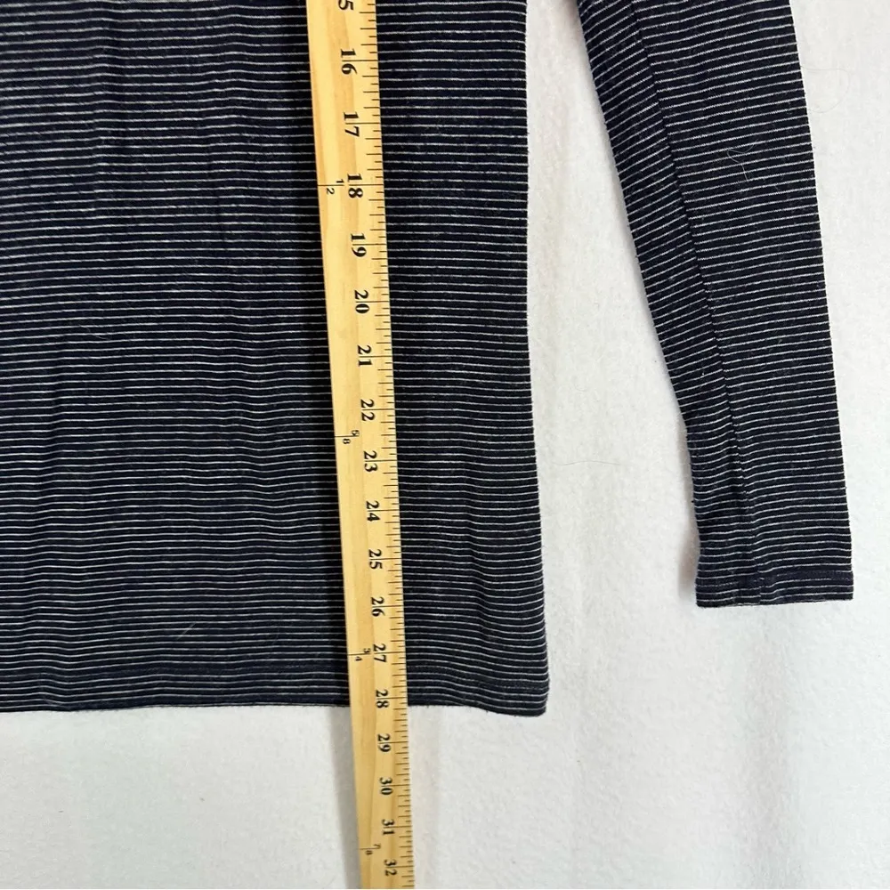 Lou & Grey Turtle Neck Long Sleeve Shirt Woman’s XS Navy Blue - Image 4