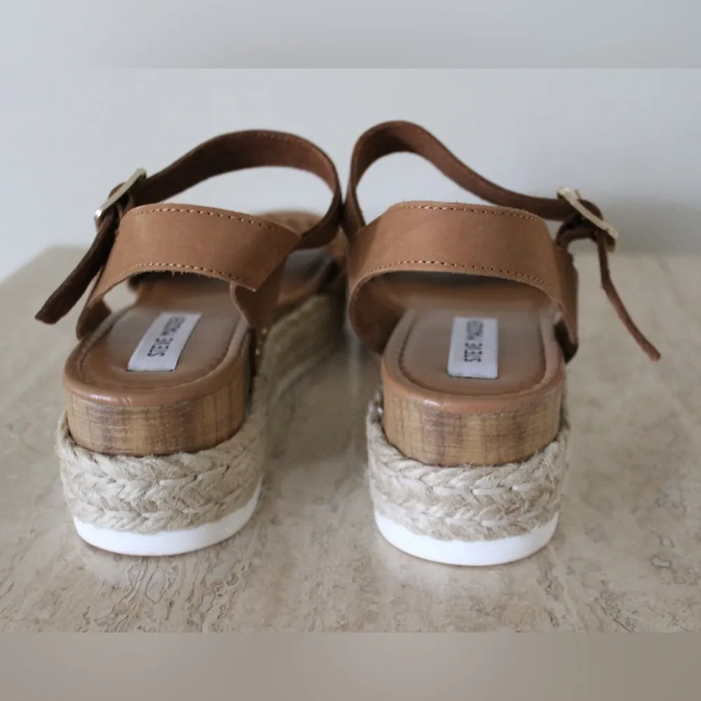 Steve Madden Brown Woven Espadrilles Size 11 - Image 7