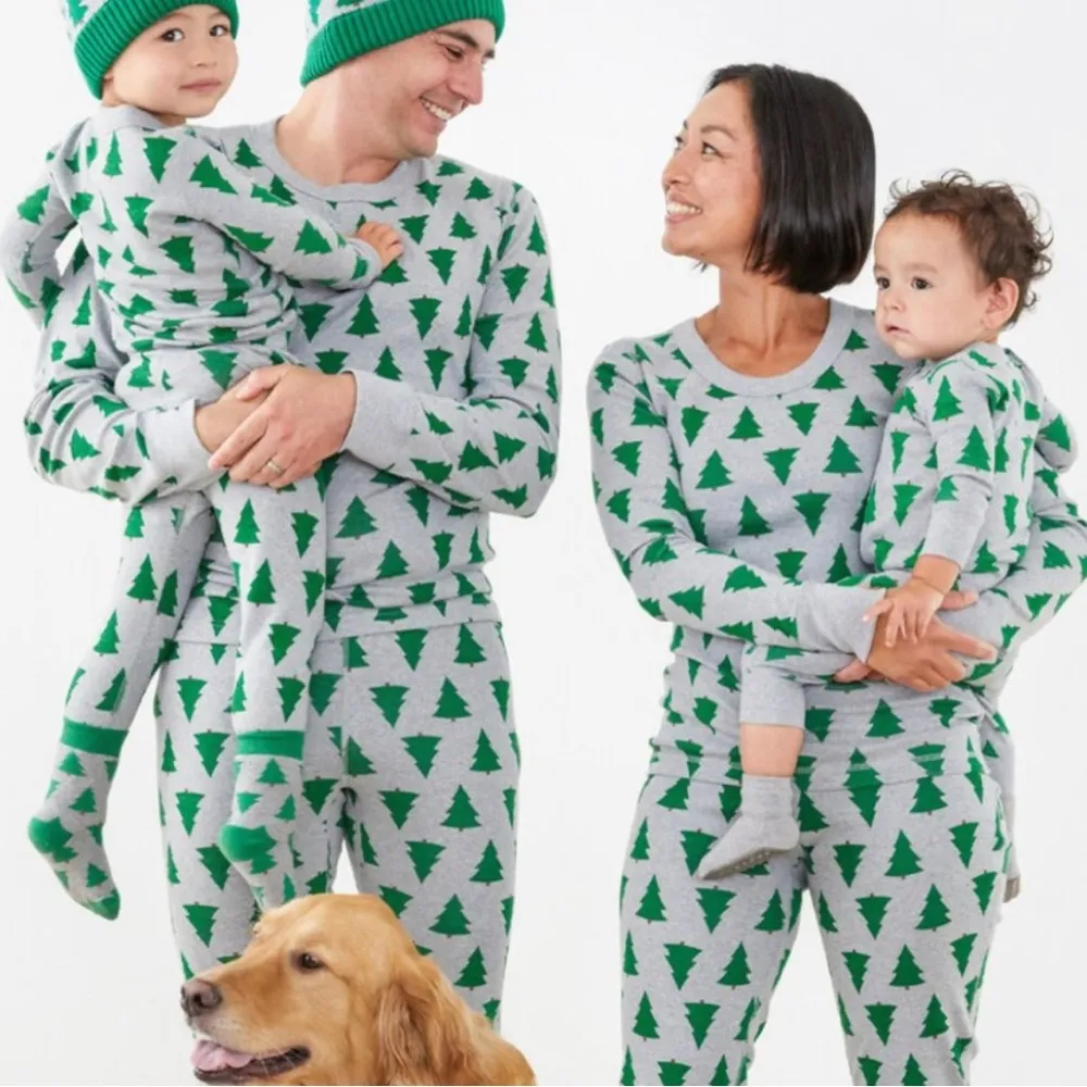 Hanna Andersson Tannenbaum Christmas tree holiday print scoop neck pajama top Size L - Image 6