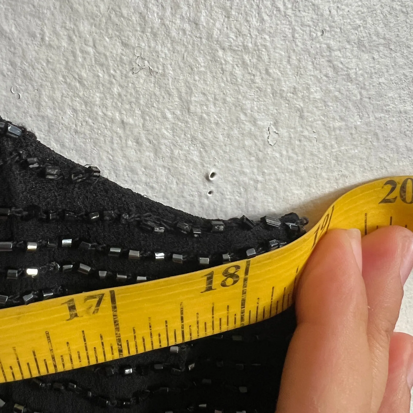 Black Beaded Tank Top, 90s, Y2K, Quiet Luxury, Minimalist,‎  Office Siren, Small - Image 5