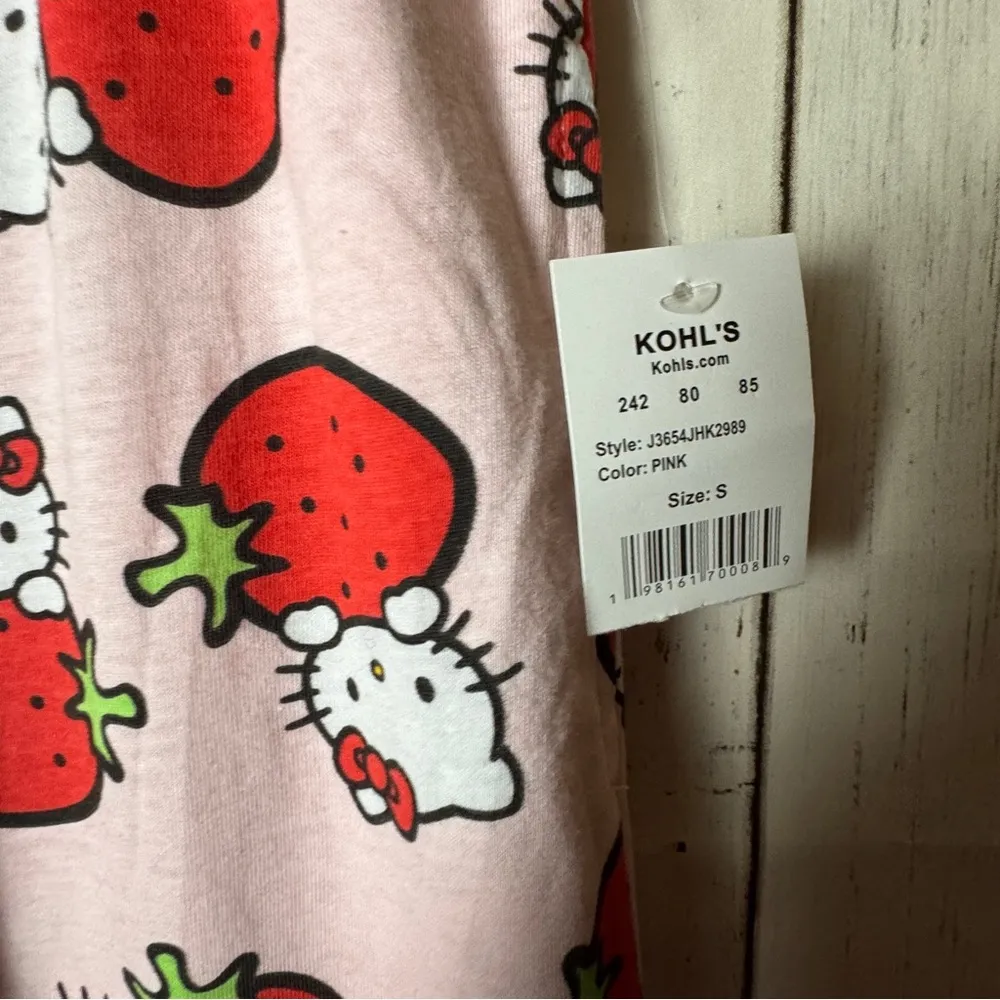 Hello Kitty Women's  Drawstring Pink Printed Pajamas  SZ S NWT - Image 6