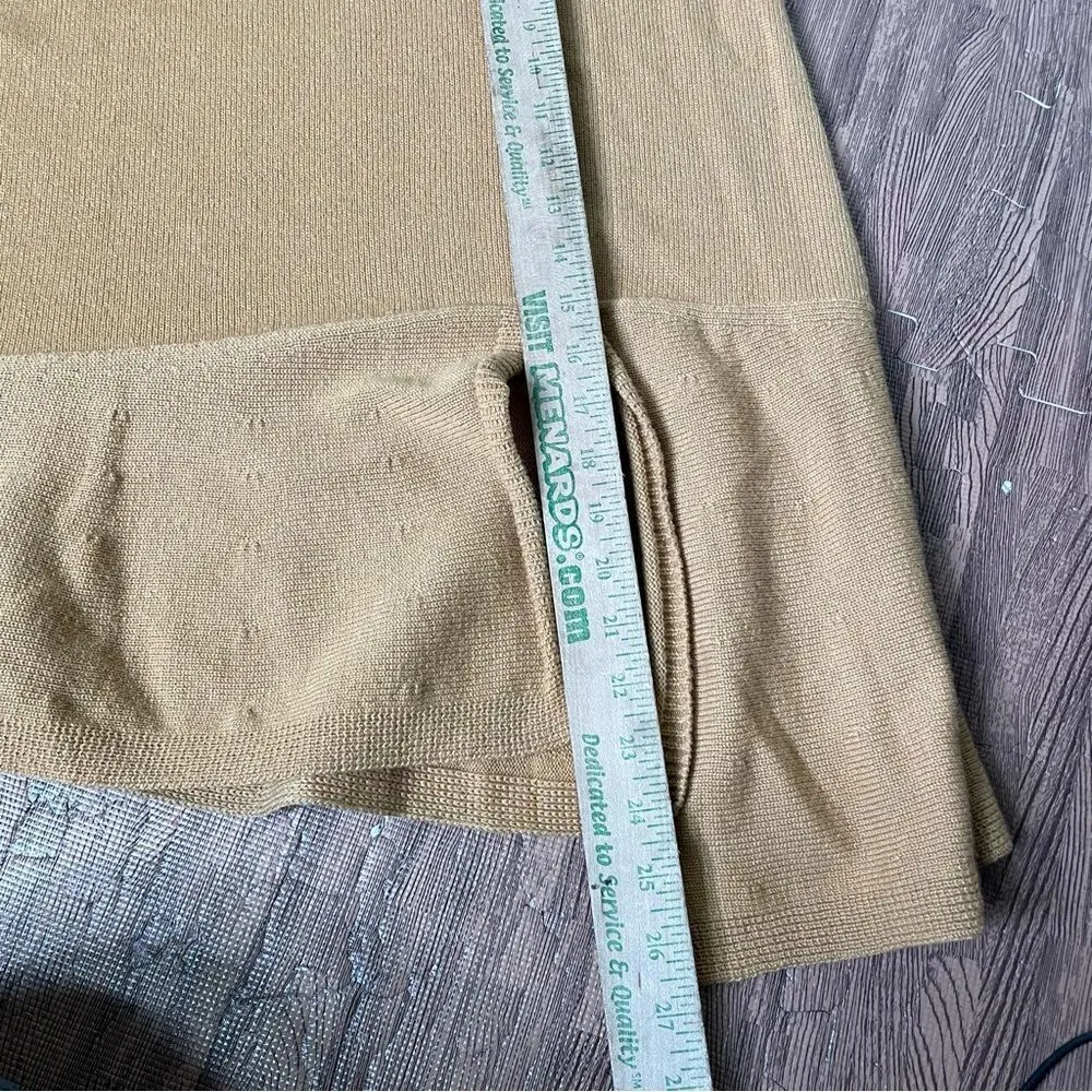 Barrie 100% Cashmere Scotland Asymmetrical Tan Camel‎ Knit Skirt Women’s Size M Tan Size M - Image 10