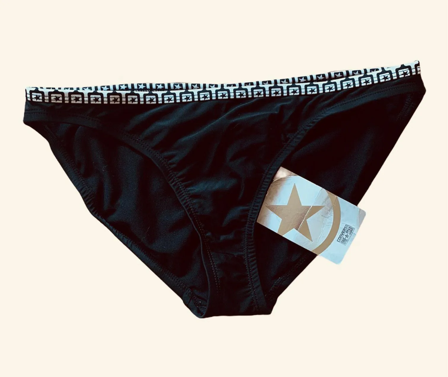 Black Bikini Bottom  One Star Small NWT - Image 6