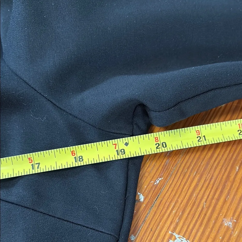 Brooks Bros. Elegant Black and Teal Women's Faux Wrap Dress Size Large - Image 5