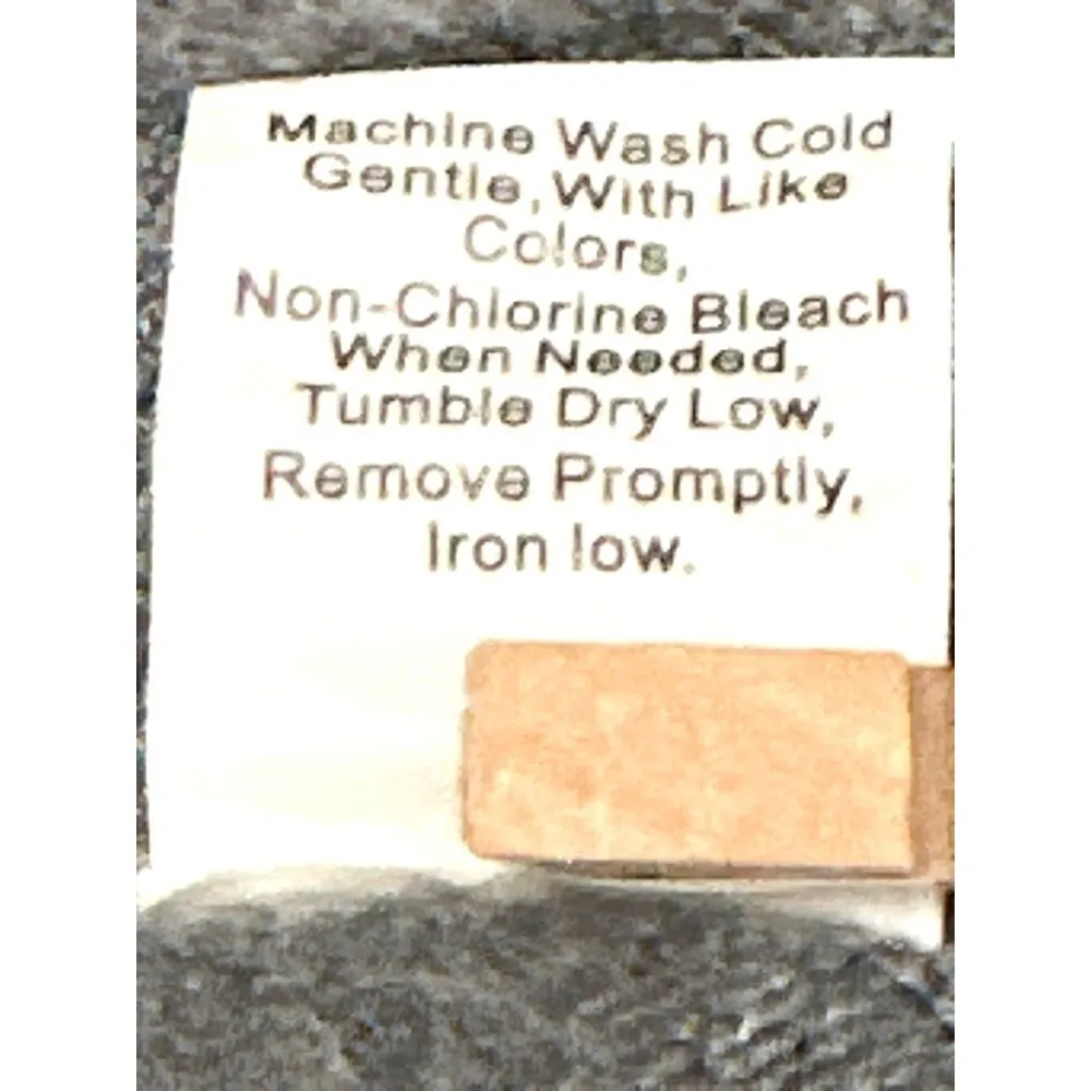 CCC Gray Leopard Print Sleeve Sweatshirt Size Medium Polyester Cotton Blend - Image 7