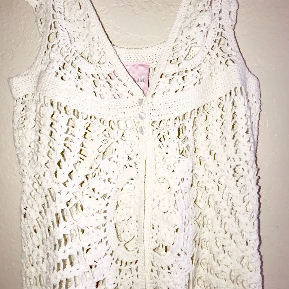 Open Knit Tank Top - Image 3