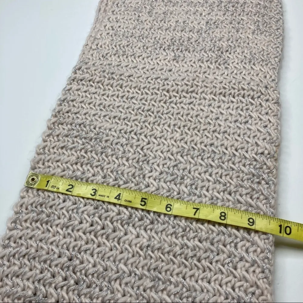 3/$30 LOFT | Champagne Silver Shimmer Winter Infinity - Image 5