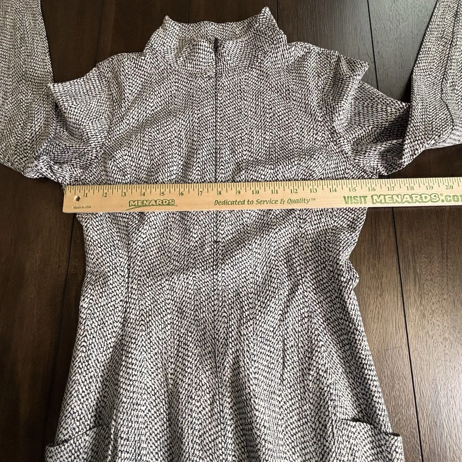 NWT ATHLETA Delancey Textured Dress Half Zip Long Sleeve Side Pocket Size M - Image 5