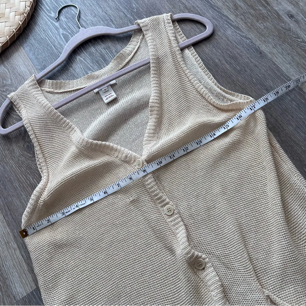 Sundance 100% linen duster‎ vest - Image 7