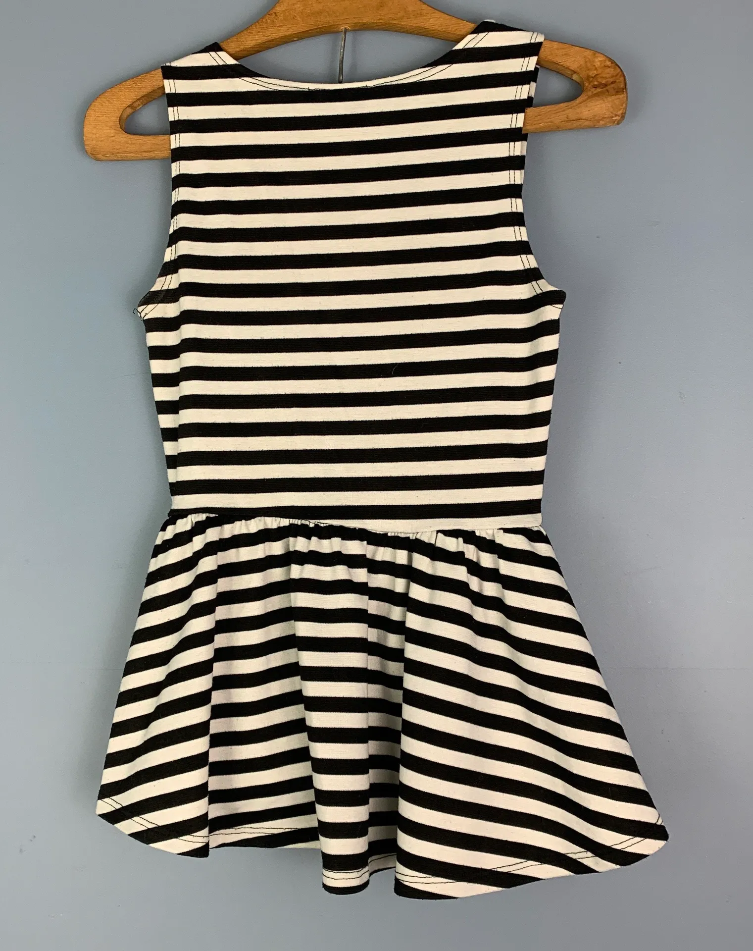 Rolla Coster Black & White Striped Peplum Top - Image 3
