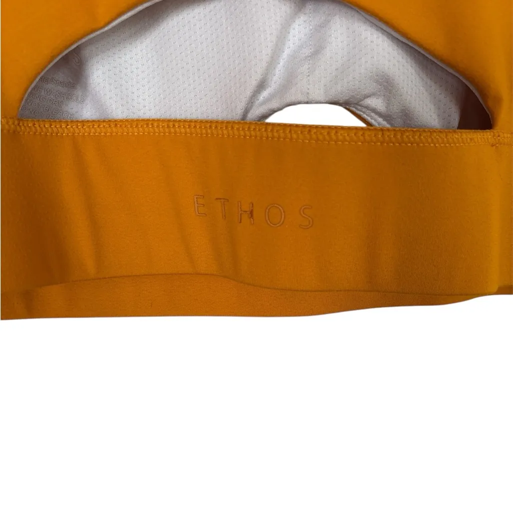 Ethos~Sports Bra~Cut Out Back~Yellow~EUC - Image 4