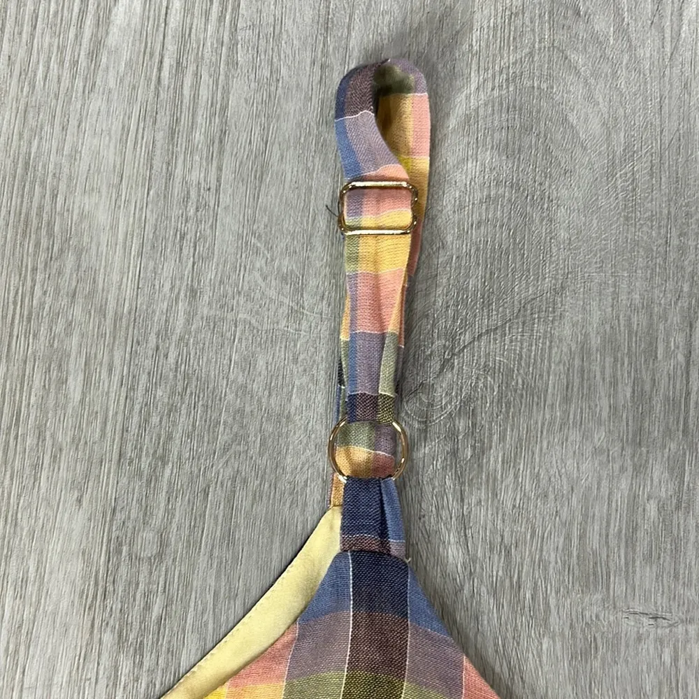 Heartloom • tartan plaid cropped tank top - Image 5