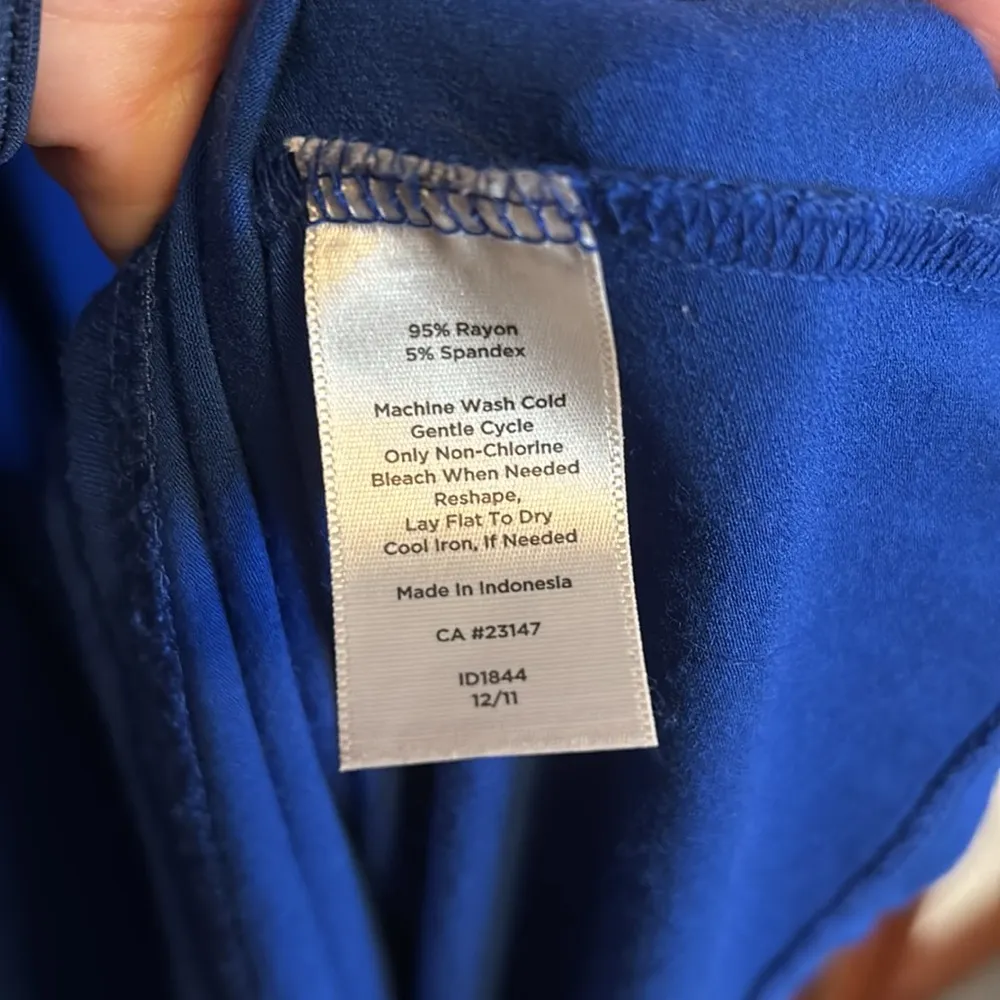 Talbots royal blue stretchy dress size 2X - Image 5