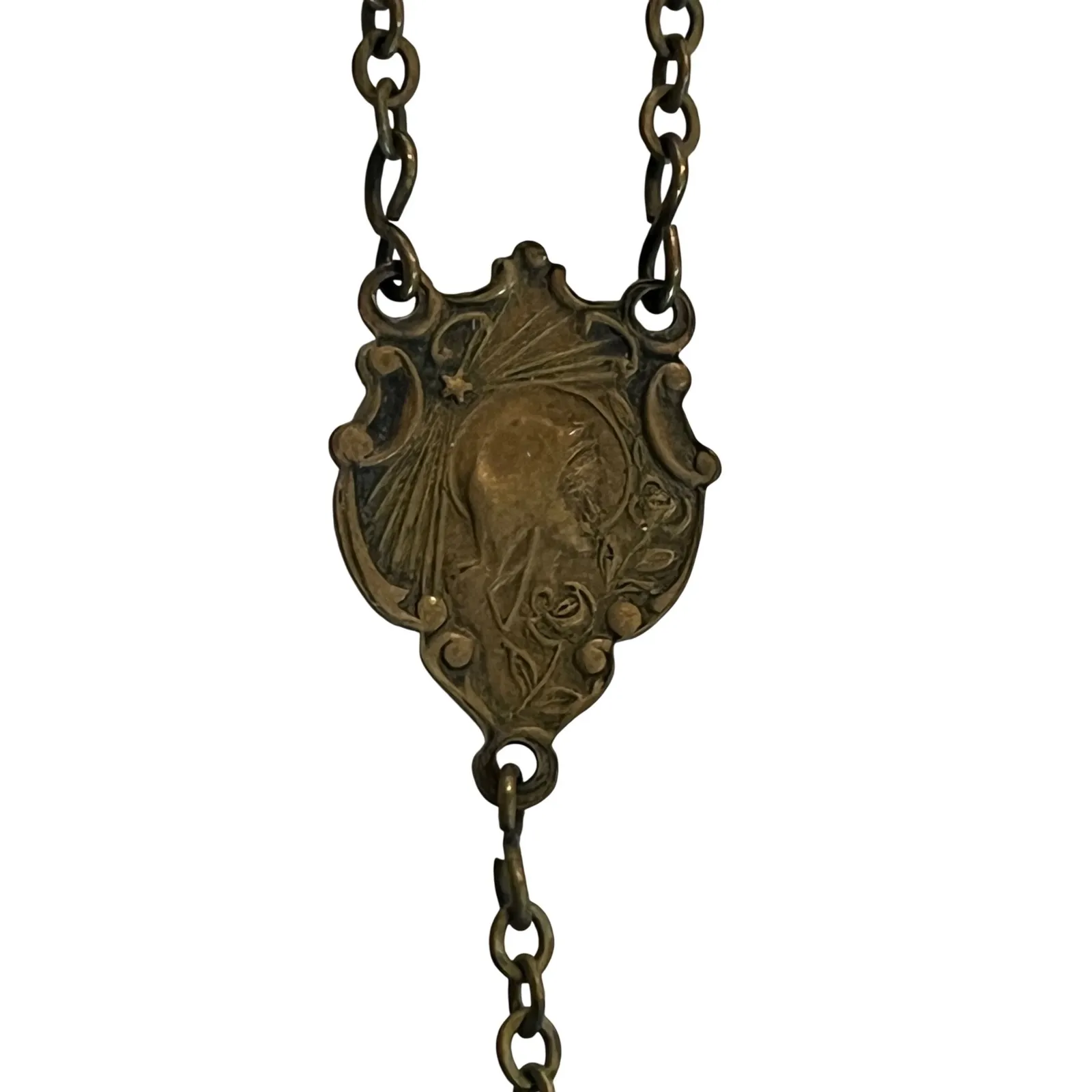 Vintage black rosary beads‎ - Image 2