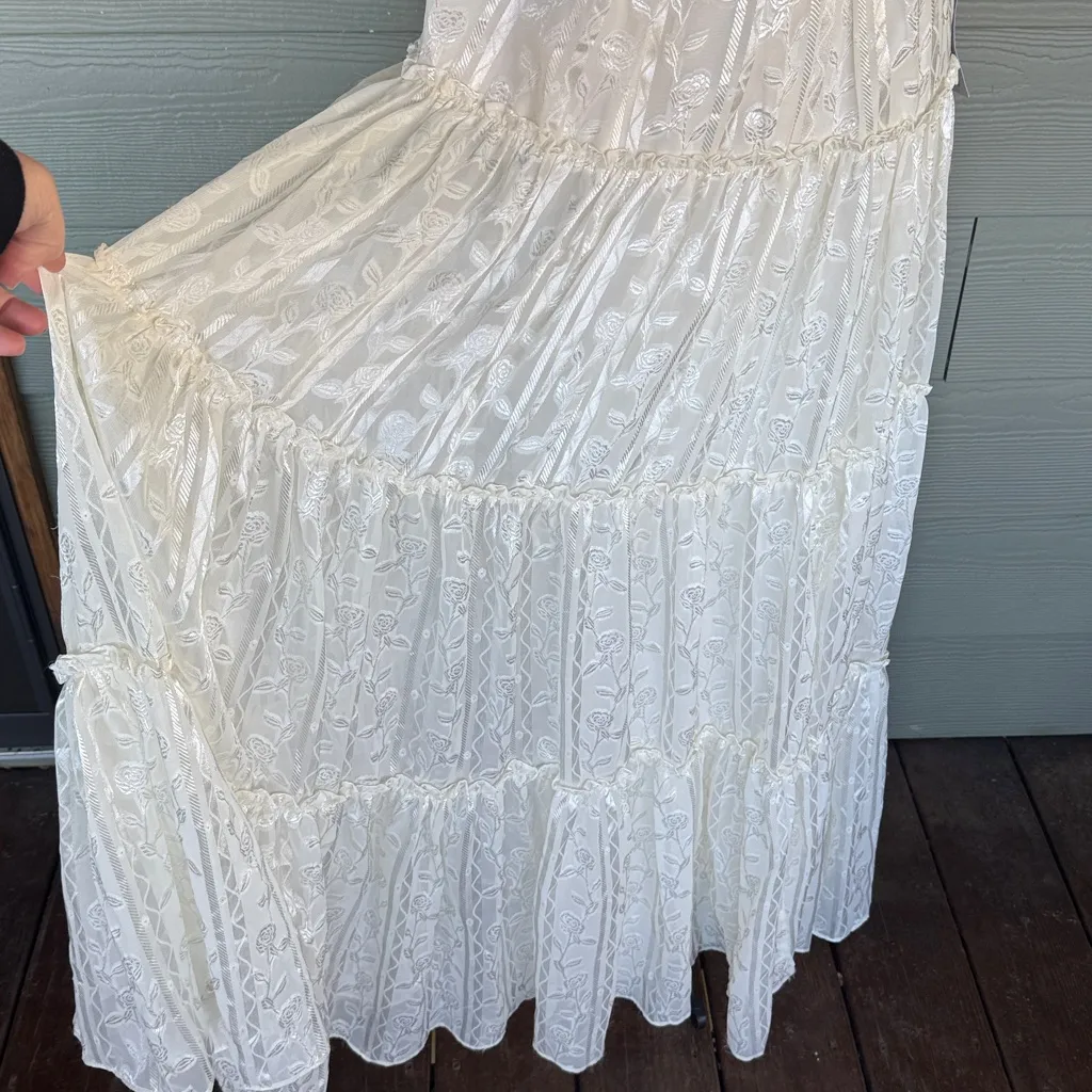 Lulus “Andrea” Jacquard Maxi Cocktail Dress - Image 6