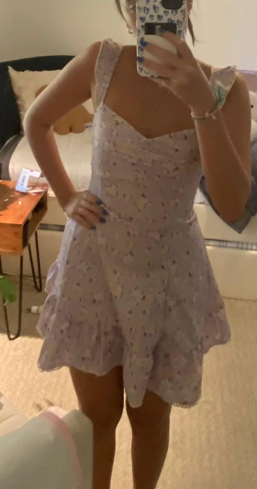 Purple And Yellow Dress Size XS - Image 3