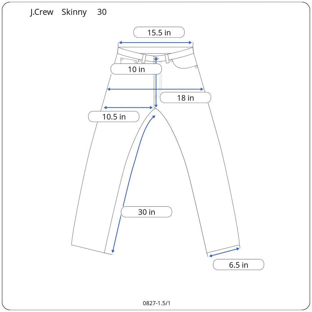 Skinny Straight Blue Jeans Womens 30 (31X30) Mid Rise Stretch Denim - Image 8