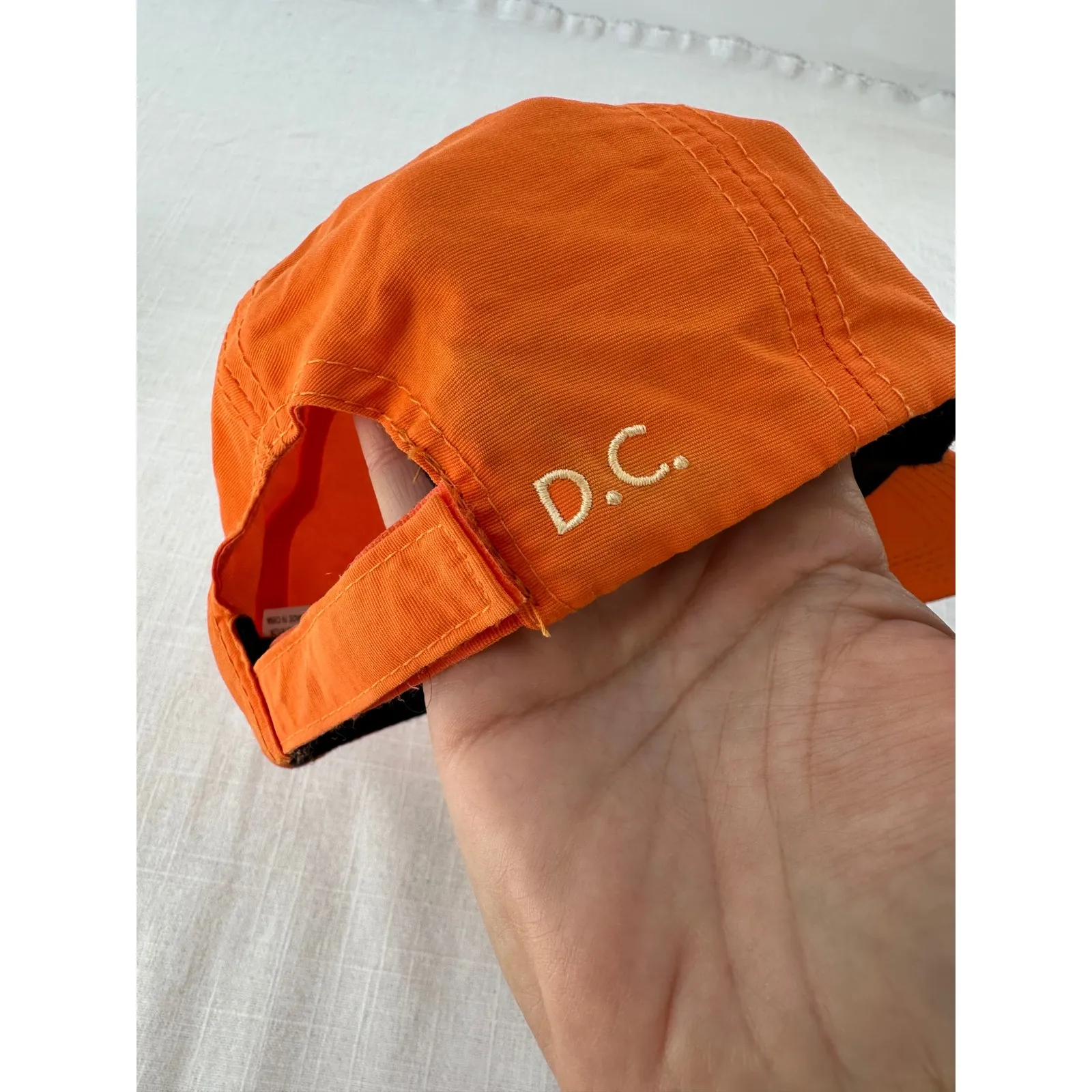 Outdoor Voices Orange Nylon Cap Embroidered Logo Baseball Hat DC‎ - Image 7