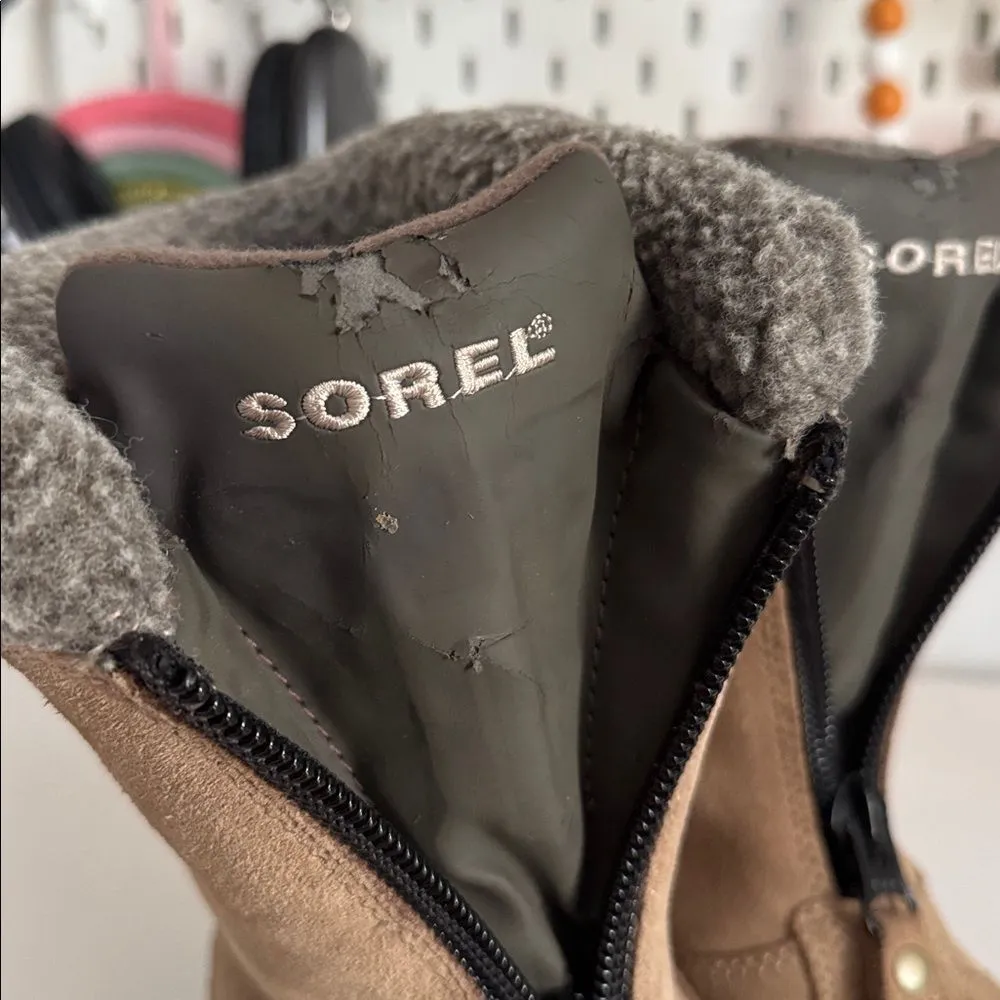 Sorel Lia Ellesmere Insulated Zip Up Half calf duck boots EUC - Image 4